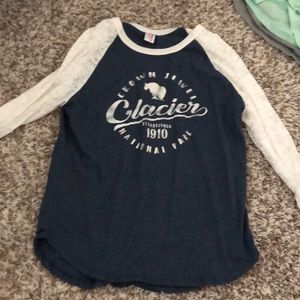 Glacier National Park Baseball Tee